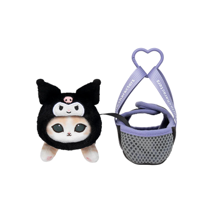 mofusand x Sanrio Characters Plump & Fluffy Mascot Plush Pendant