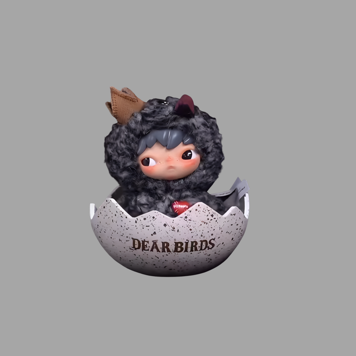 Dear Birds Series Egg-shaped Plush Display Case