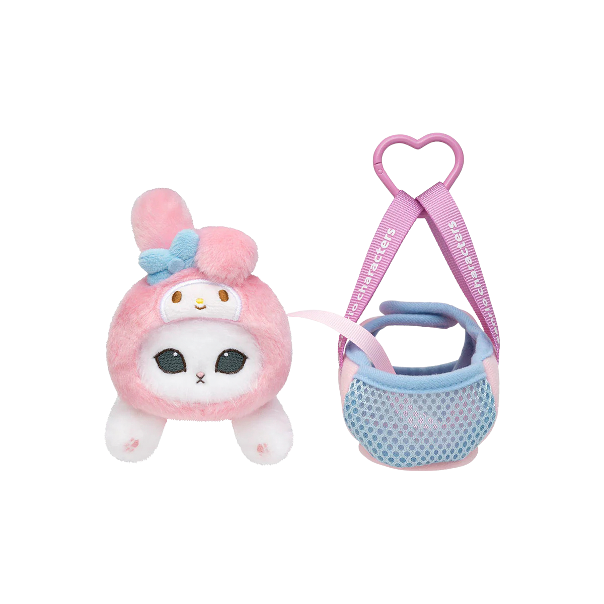mofusand x Sanrio Characters Plump & Fluffy Mascot Plush Pendant