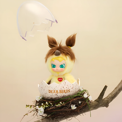 Dear Birds Series Egg-shaped Plush Display Case