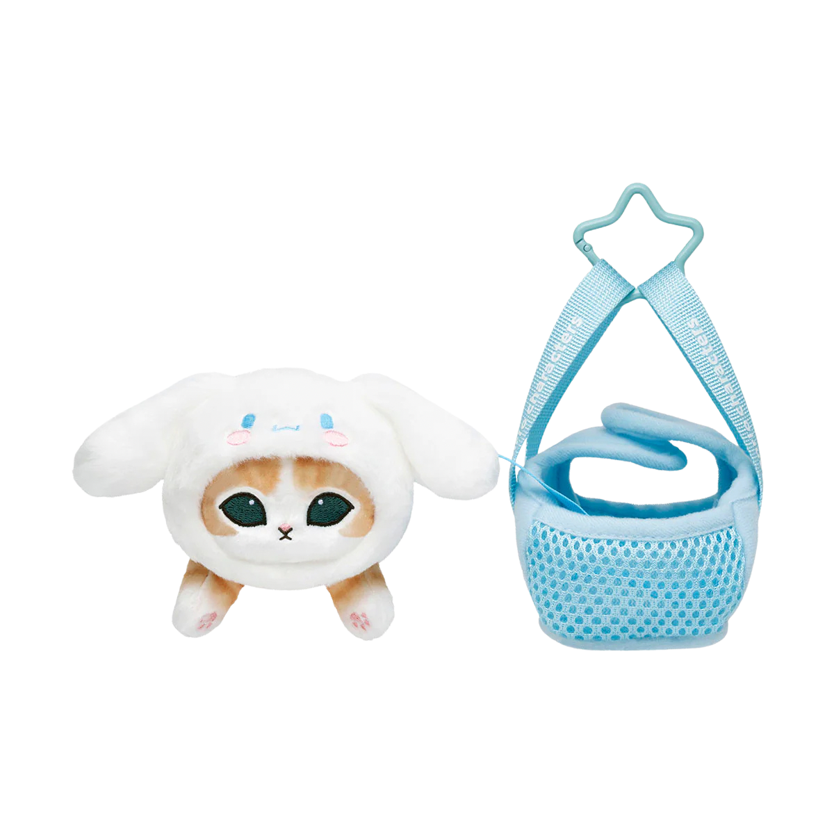 mofusand x Sanrio Characters Plump & Fluffy Mascot Plush Pendant