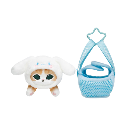 mofusand x Sanrio Characters Plump & Fluffy Mascot Plush Pendant