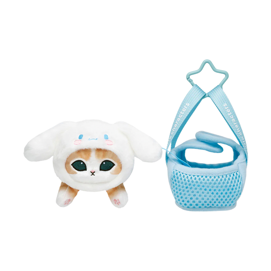 mofusand x Sanrio Characters Plump & Fluffy Mascot Plush Pendant