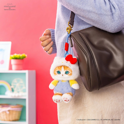 mofusand x Sanrio Characters Plump & Fluffy Mascot Plush Pendant