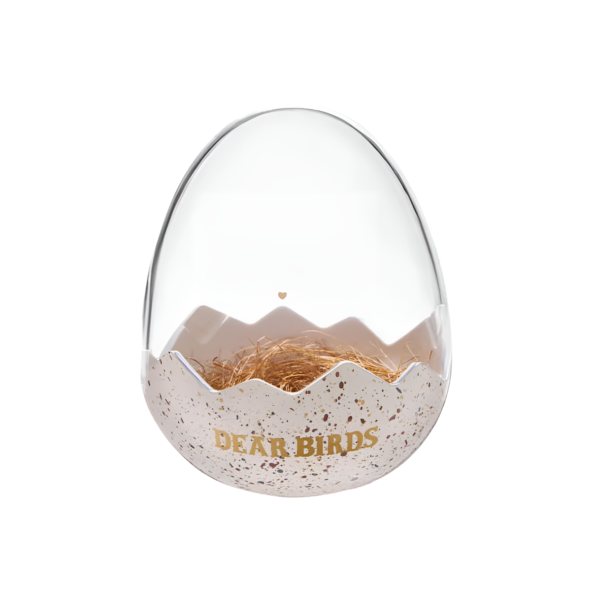 Dear Birds Series Egg-shaped Plush Display Case