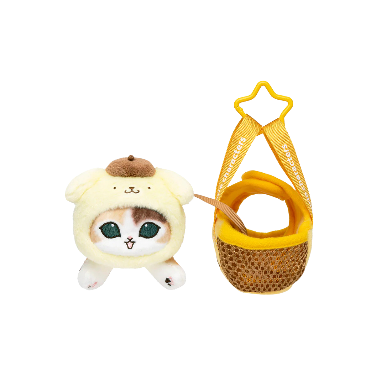mofusand x Sanrio Characters Plump & Fluffy Mascot Plush Pendant