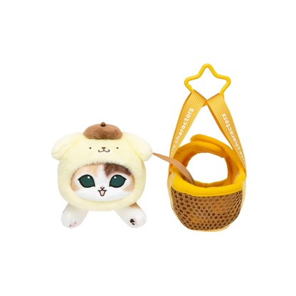 mofusand x Sanrio Characters Plump & Fluffy Mascot Plush Pendant