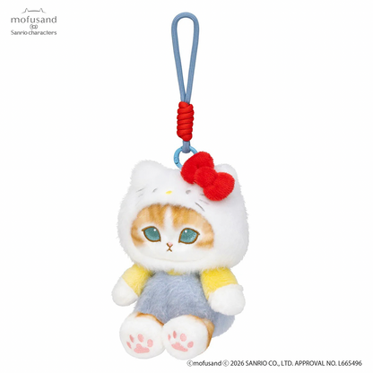 mofusand x Sanrio Characters Plump & Fluffy Mascot Plush Pendant
