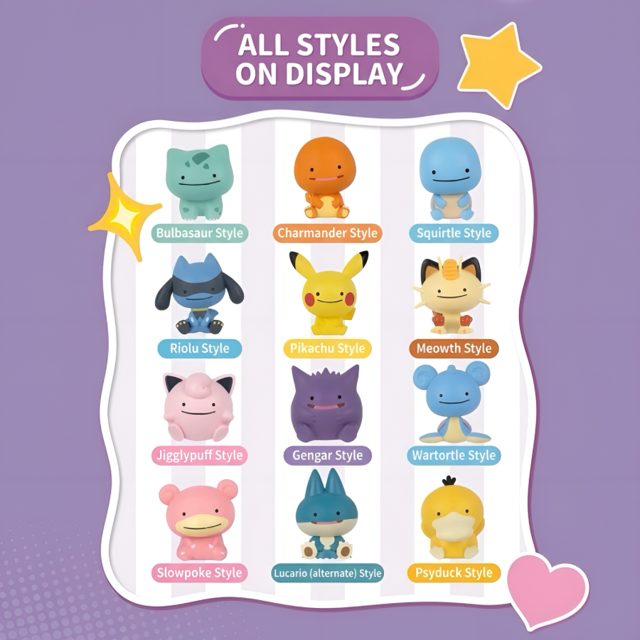 Pokemon Ditto Little Adventures Series Figures Blind Box