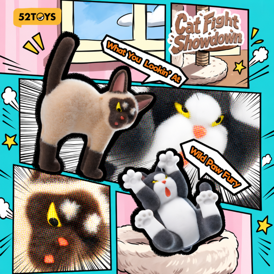 Cat Fight Showdown Series Figures Blind Box