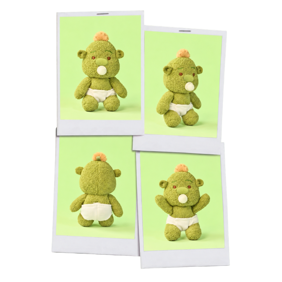 SHAND MOO x Shrek Dot Dot Eyes Series Mini Plush Pendant