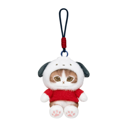 mofusand x Sanrio Characters Plump & Fluffy Mascot Plush Pendant