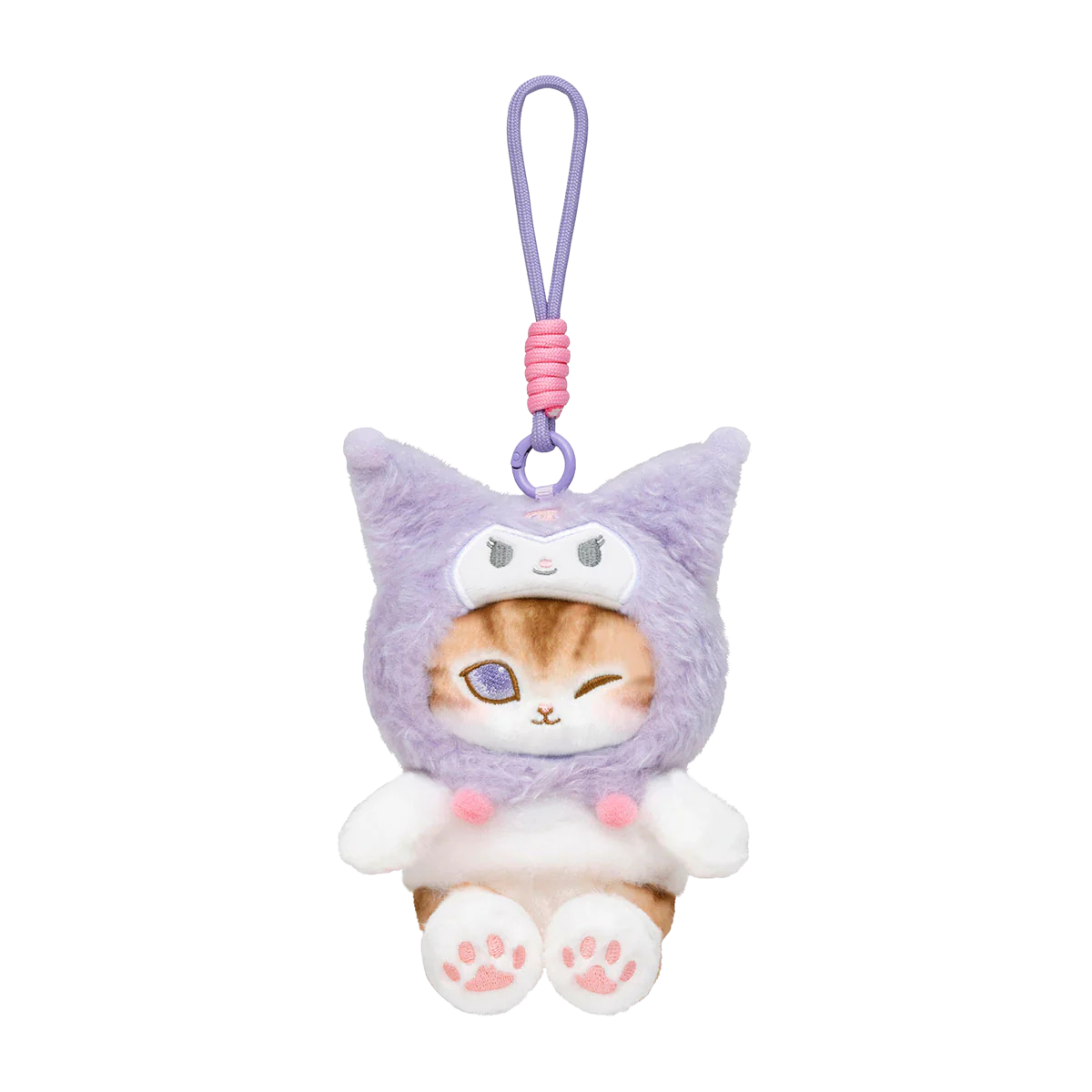 mofusand x Sanrio Characters Plump & Fluffy Mascot Plush Pendant
