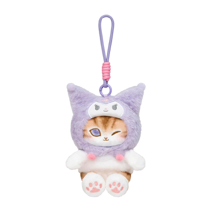 mofusand x Sanrio Characters Plump & Fluffy Mascot Plush Pendant