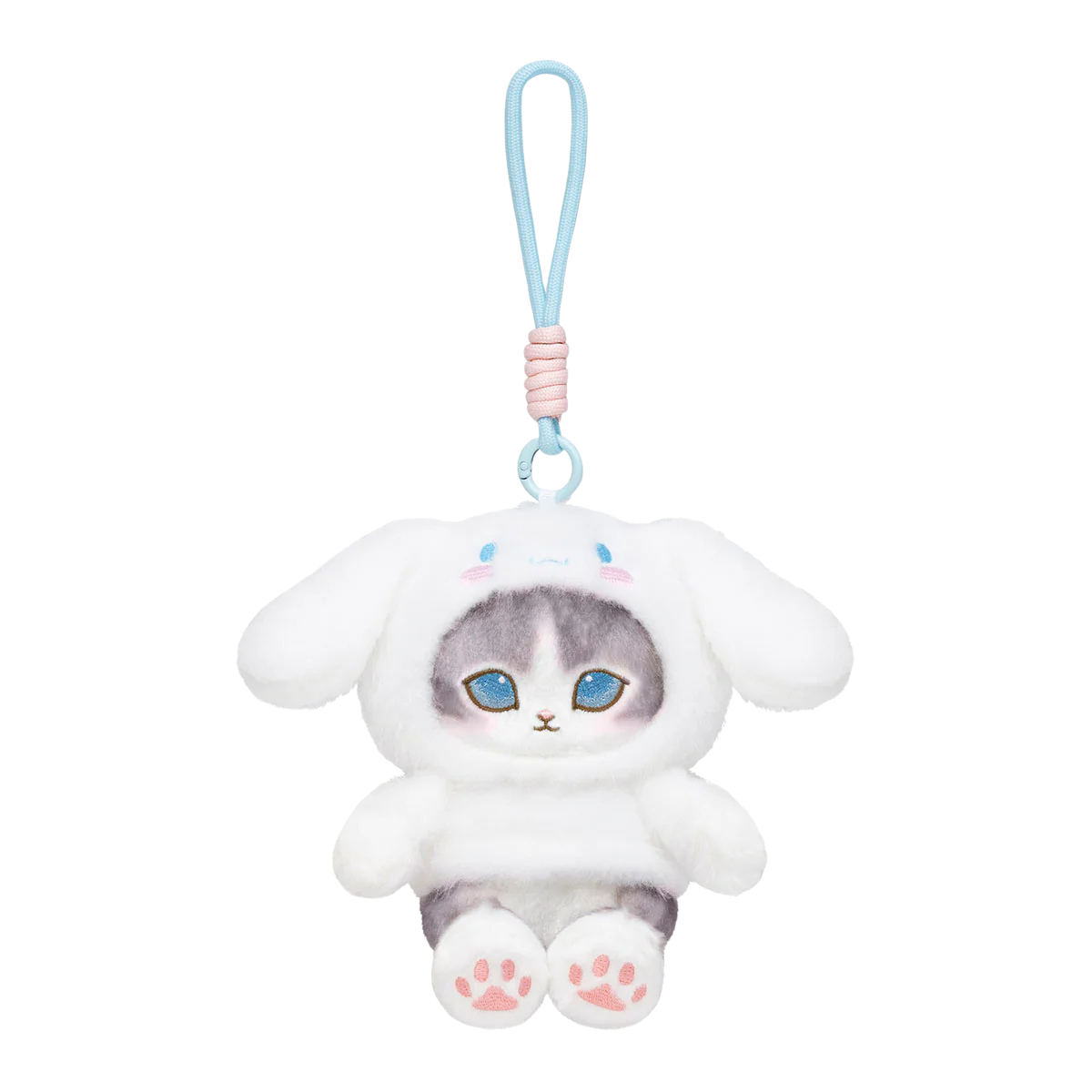 mofusand x Sanrio Characters Plump & Fluffy Mascot Plush Pendant