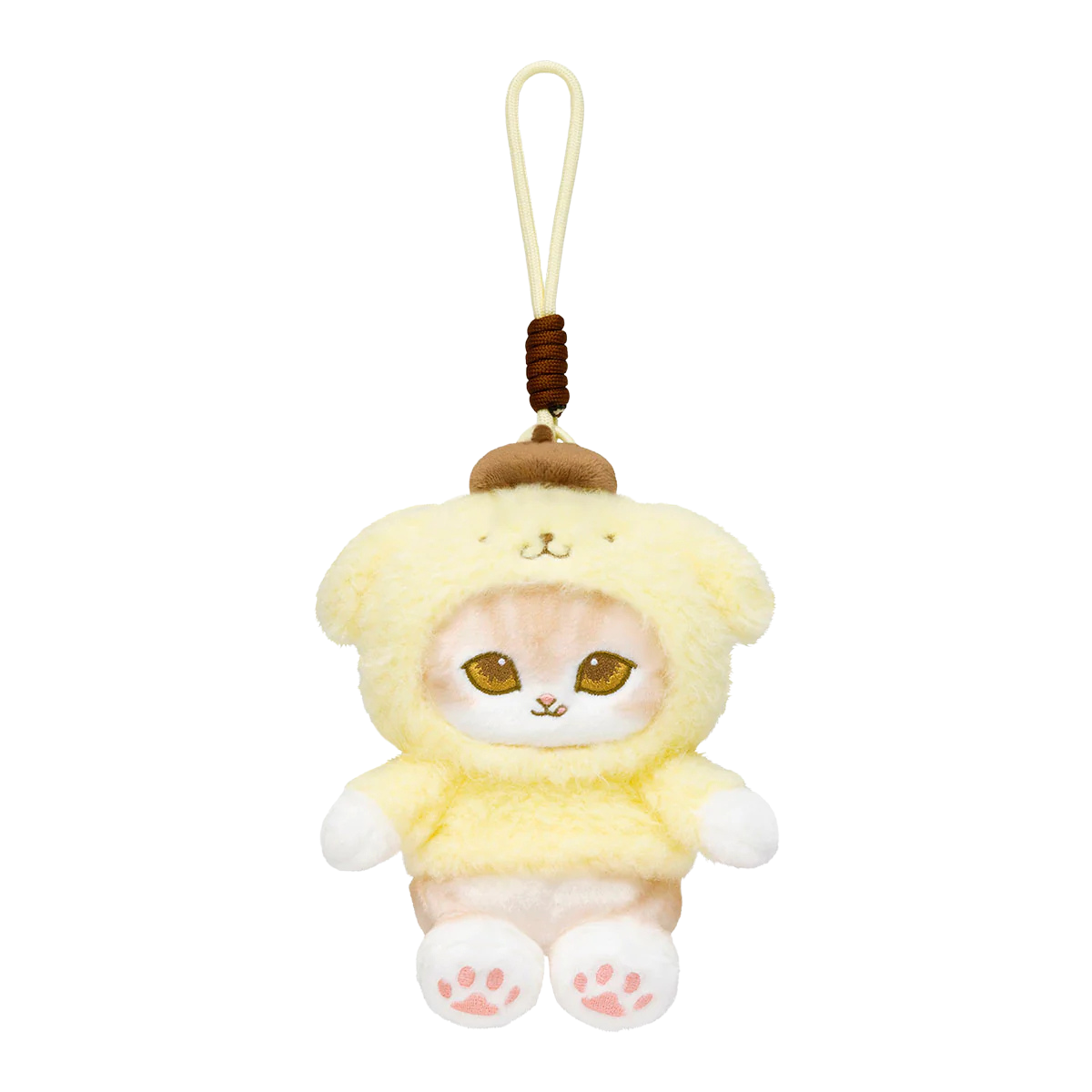 mofusand x Sanrio Characters Plump & Fluffy Mascot Plush Pendant