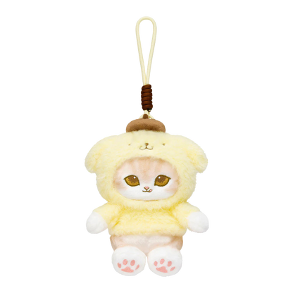 mofusand x Sanrio Characters Plump & Fluffy Mascot Plush Pendant