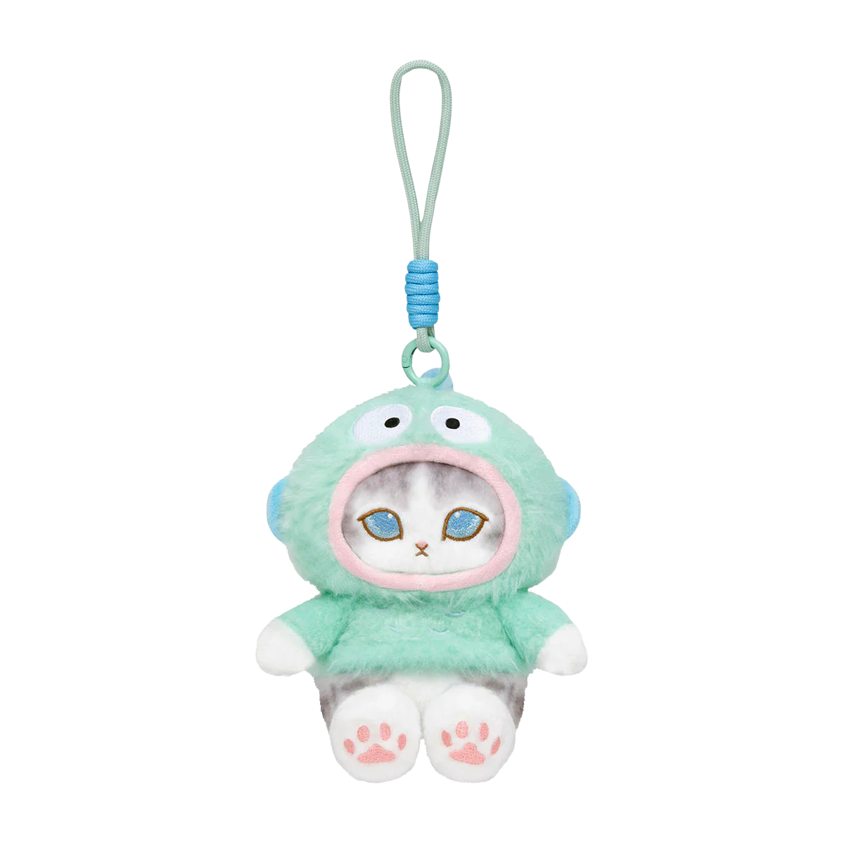 mofusand x Sanrio Characters Plump & Fluffy Mascot Plush Pendant