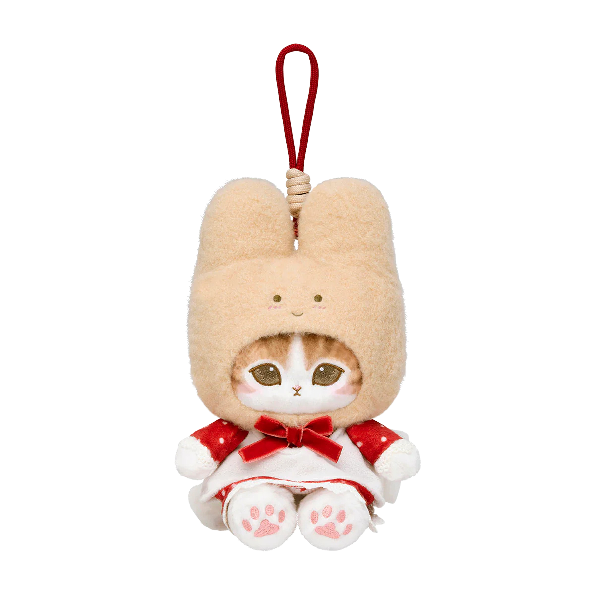 mofusand x Sanrio Characters Plump & Fluffy Mascot Plush Pendant