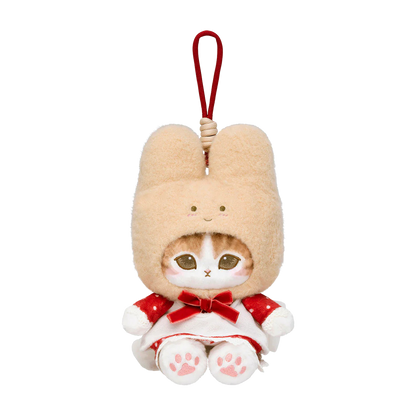 mofusand x Sanrio Characters Plump & Fluffy Mascot Plush Pendant