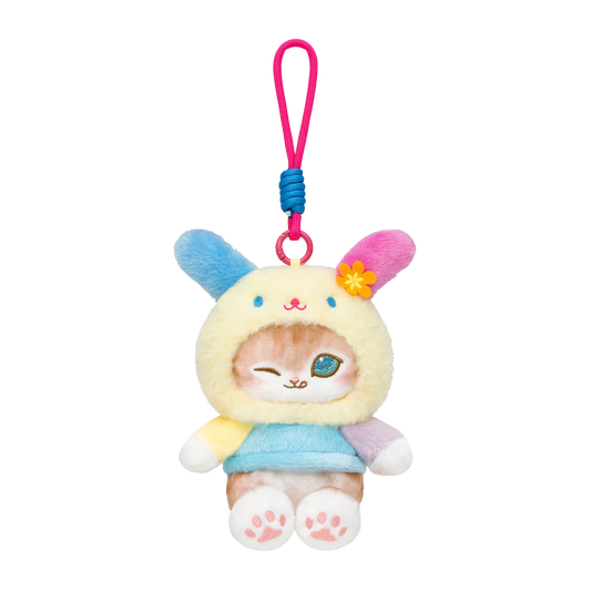 mofusand x Sanrio Characters Plump & Fluffy Mascot Plush Pendant