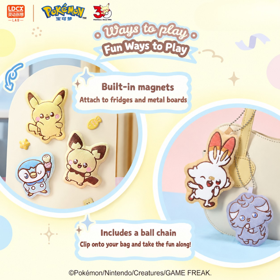 Pokemon Sweet Moment Series Magnet Plush Keychain Blind Box