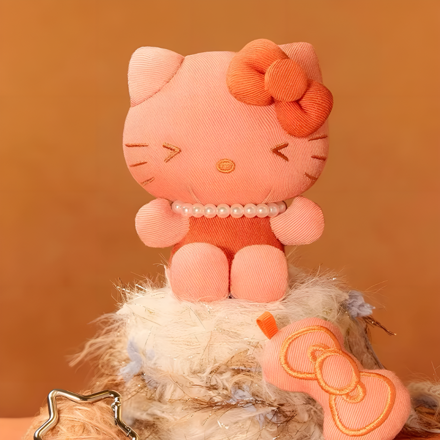 Hello Kitty Denim Series Plush Pendant Blind Box