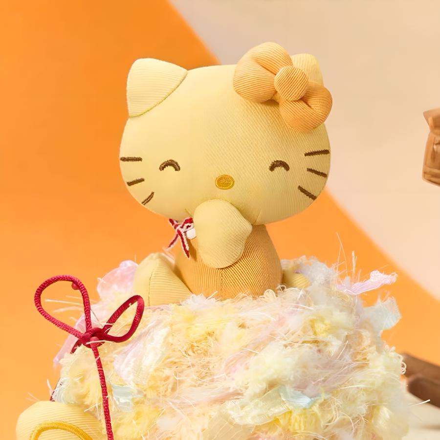 Hello Kitty Denim Series Plush Pendant Blind Box