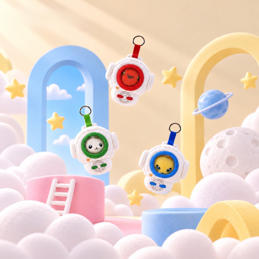 MINISO × Digimon Digivice Astronaut Plush Pendant