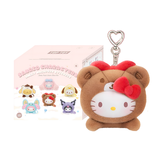 Sanrio Characters Sweet Whispers Stickers Series Plush Charm Blind Box