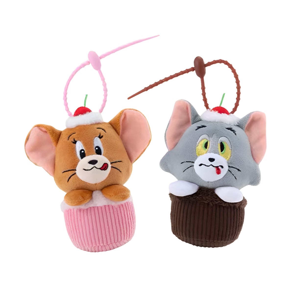 Tom and Jerry Cupcake Plush Pendant