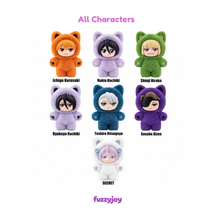 BLEACH Thousand Years Blood War - Cat Party Cat Ear Plushie Series Blind Box
