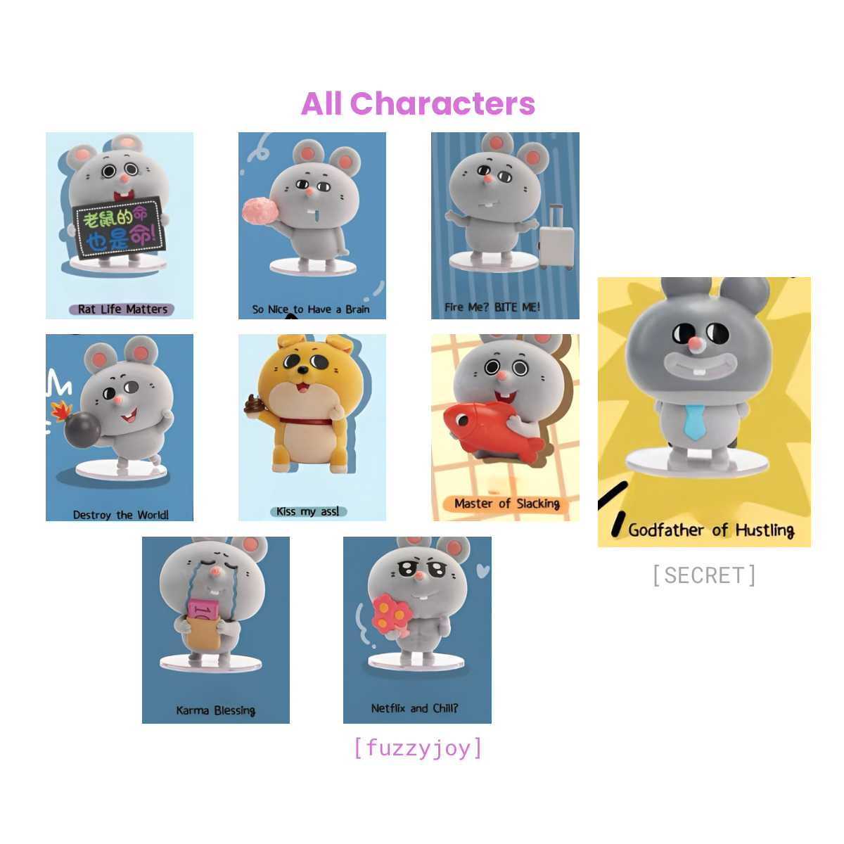 A Day of Corporate Hamster Series Figures Blind Box