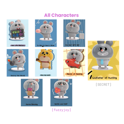 A Day of Corporate Hamster Series Figures Blind Box