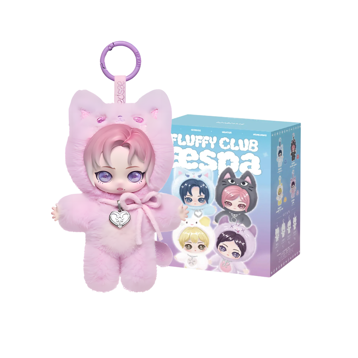 [AU STOCK] aespa Fluffy Club Series Vinyl Plush Doll Pendant
