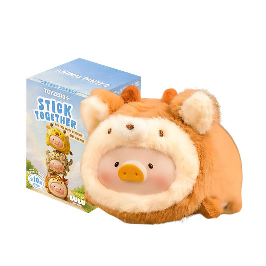Lulu the Piggy Animal Party 2 Stick Together Series Vinyl Plush Pendant Blind Box