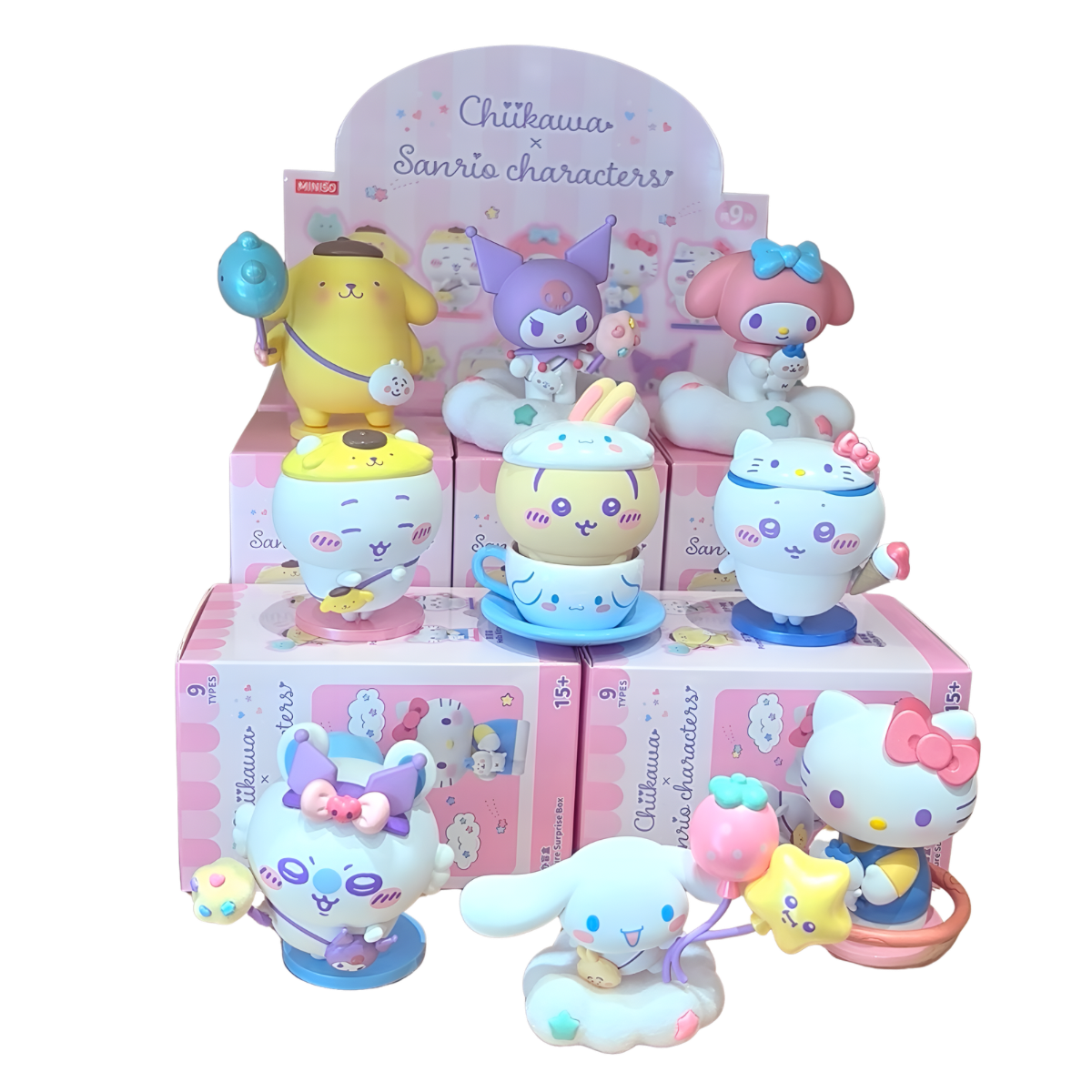 Chiikawa x Sanrio & Characters Series Figures Blind Box