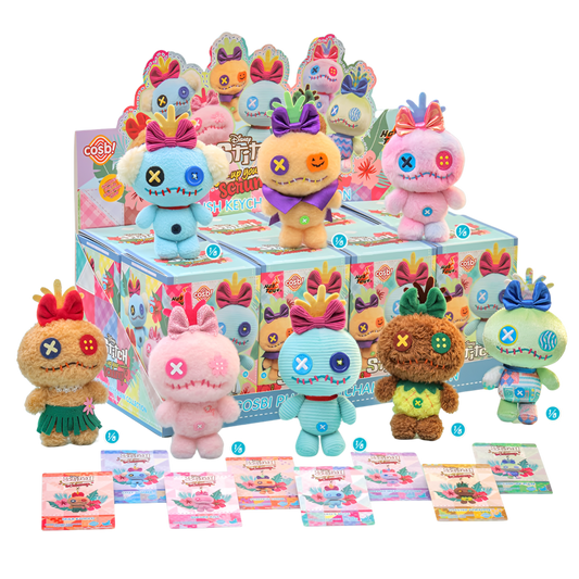 Disney Stitch Up Your Scrump Cosbi Plush Keychain Collection