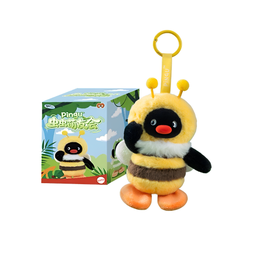 Pingu Cute Bug Friends Club Series Plush Pendant Blind Box