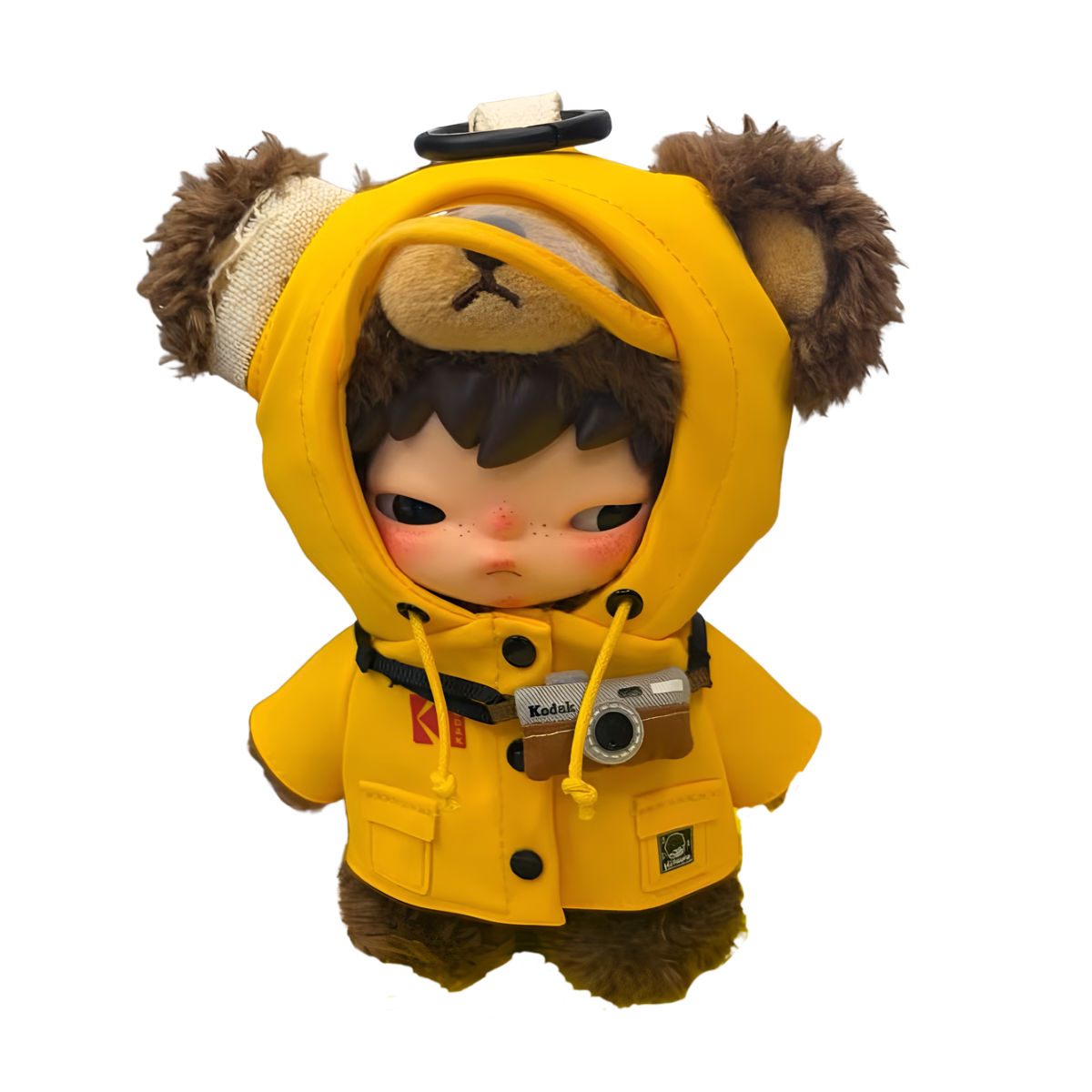 Hirono × Kodak Little Bear Vinyl Plush Pendant