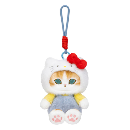 mofusand x Sanrio Characters Plump & Fluffy Mascot Plush Pendant