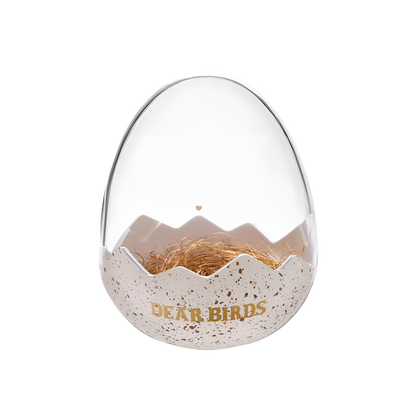 Dear Birds Series Egg-shaped Plush Display Case