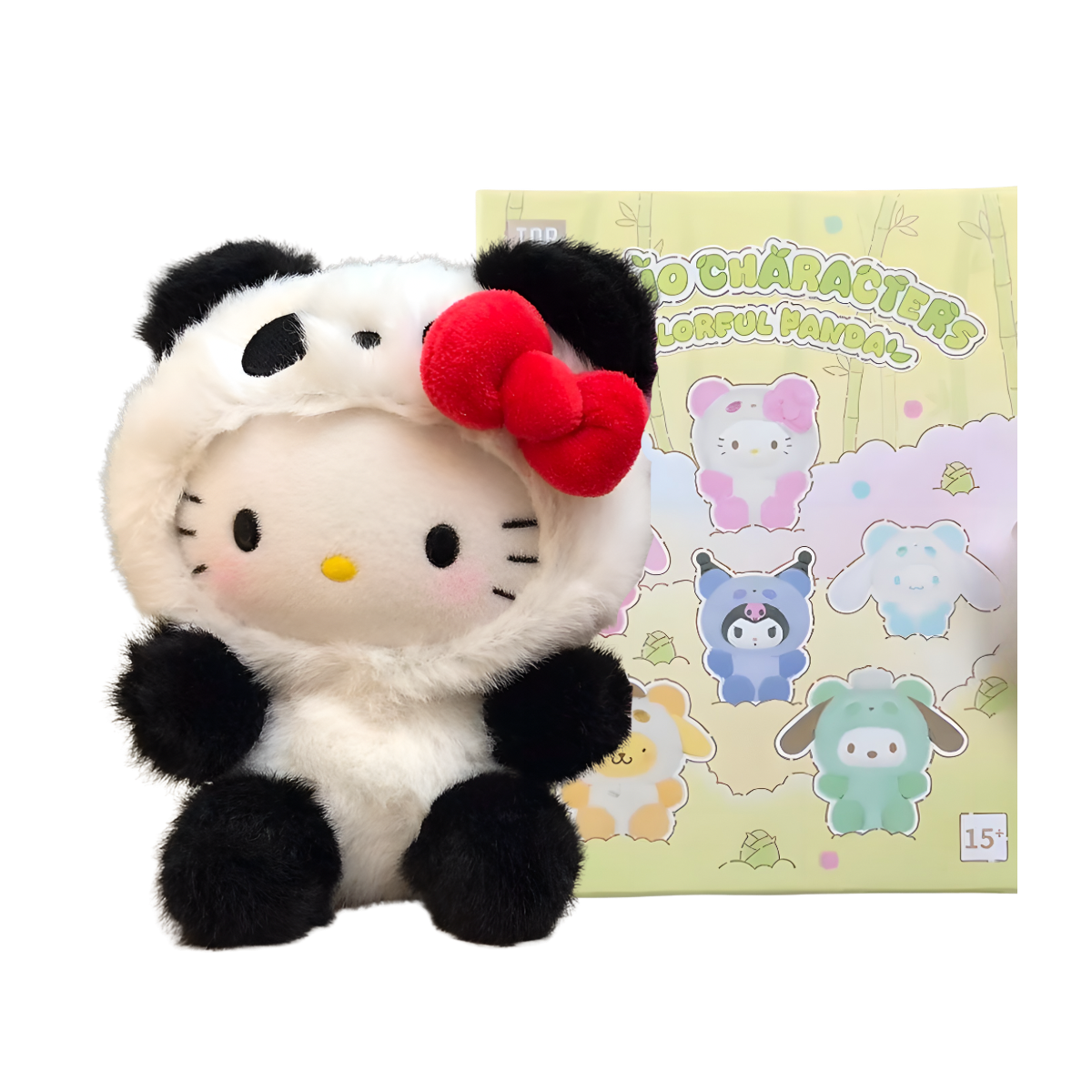 Sanrio Characters Colorful Panda Series Plush Pendant Blind Box