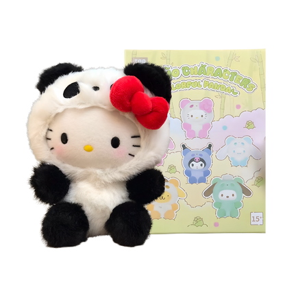 Sanrio Characters Colorful Panda Series Plush Pendant Blind Box