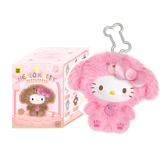 Hello Kitty Puppy Party Series Plush Pendant Blind Box
