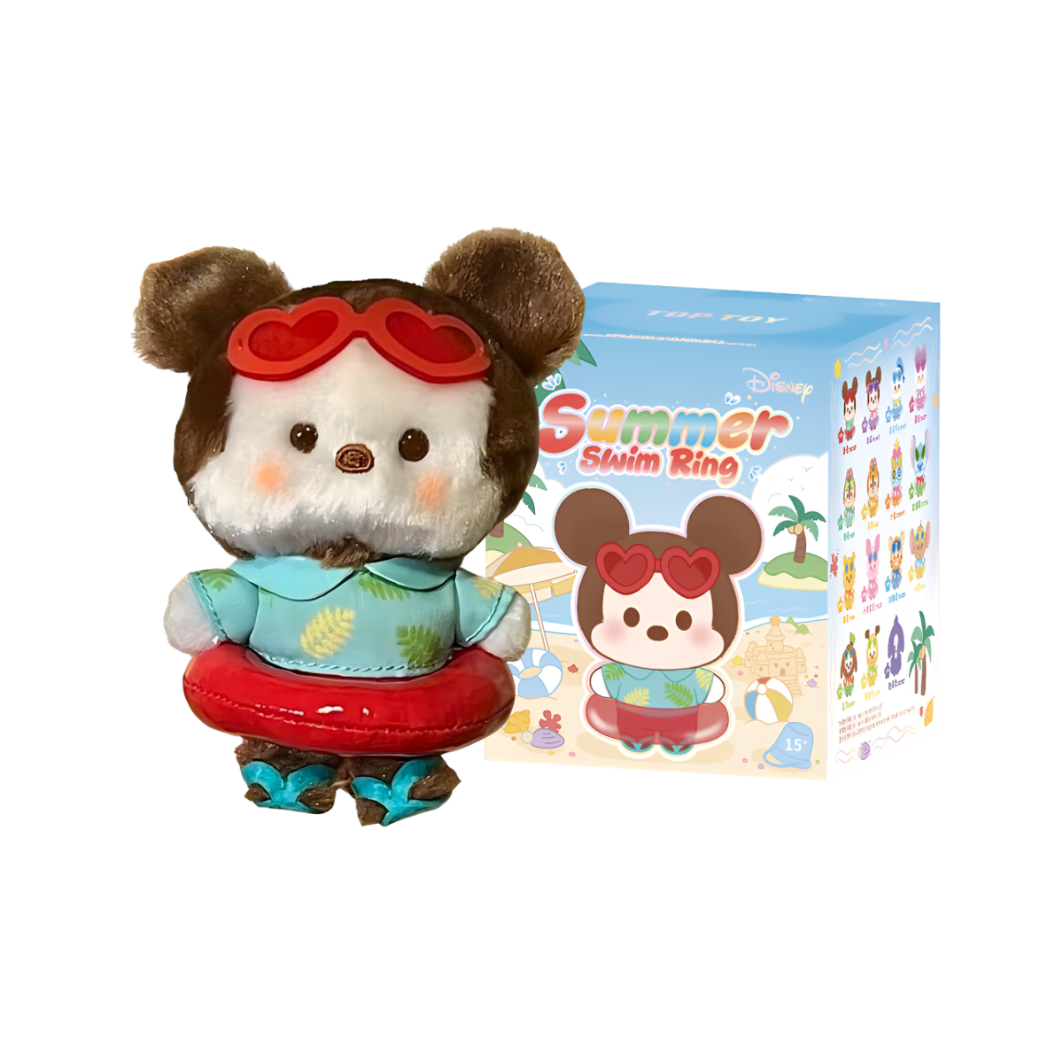 Disney Summer Swim Ring Series Plush Pendant Blind Box