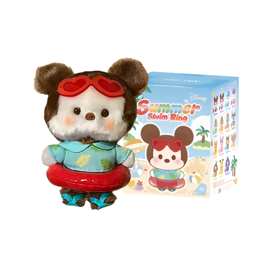 Disney Summer Swim Ring Series Plush Pendant Blind Box