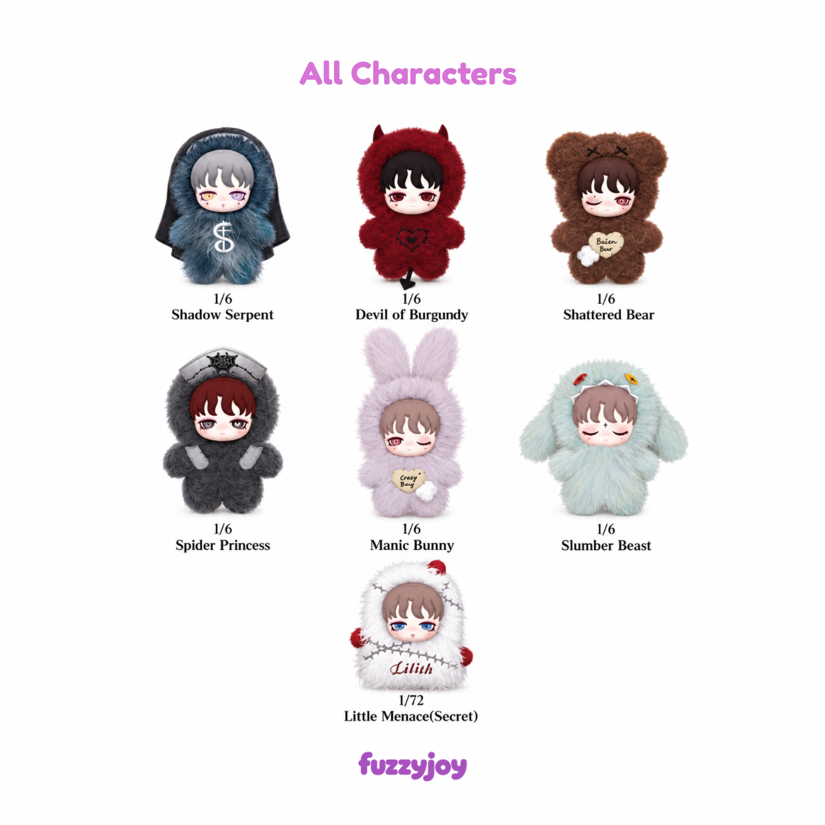 LILITH Eternal Midnight Parade Series Plush Pendant Blind Box