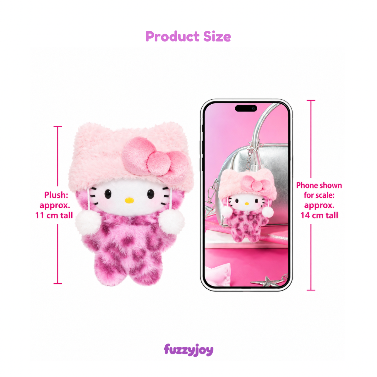 Hello Kitty Leopard Series Plush Charm Blind Box