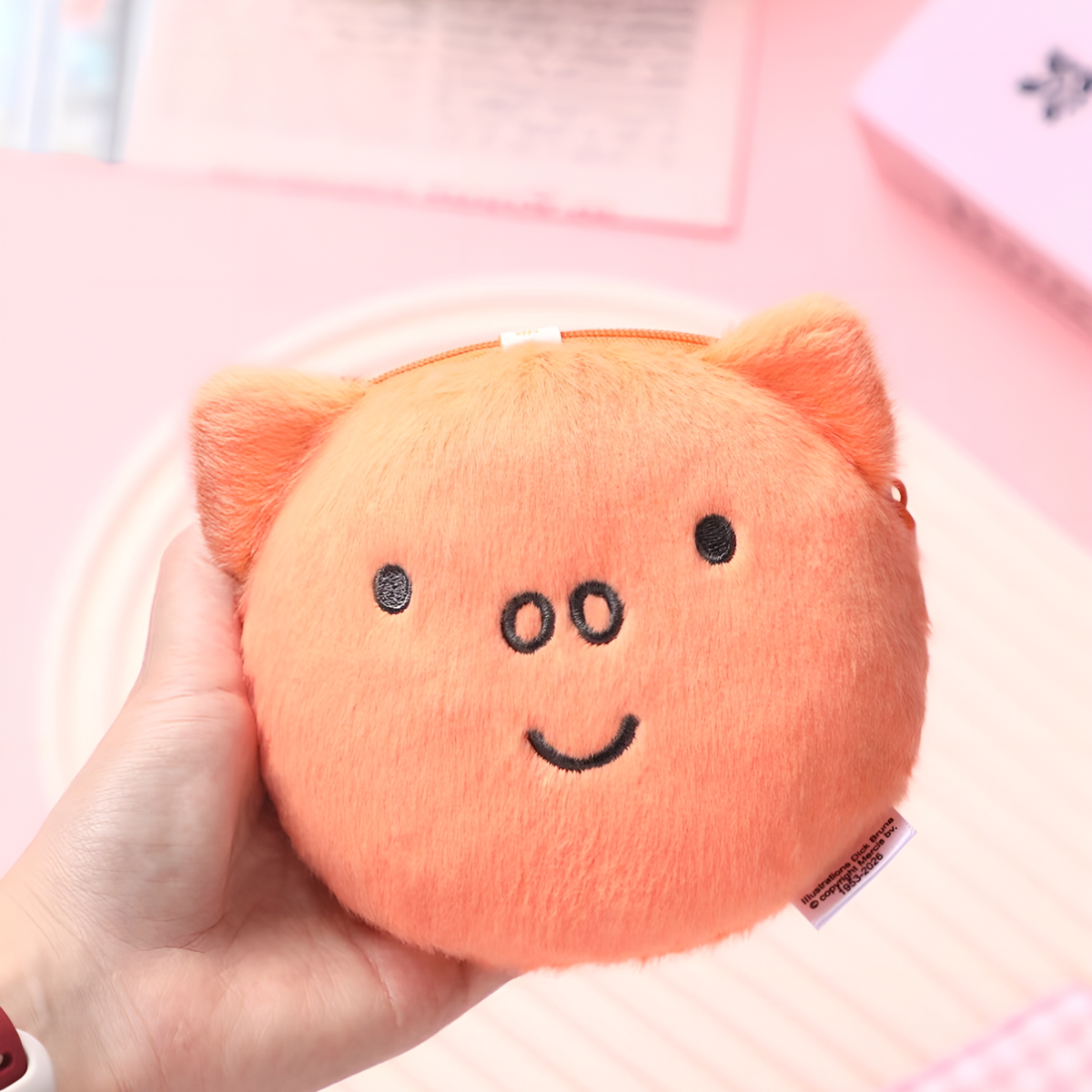 Miffy Plush Coin Purse Keychain Charm